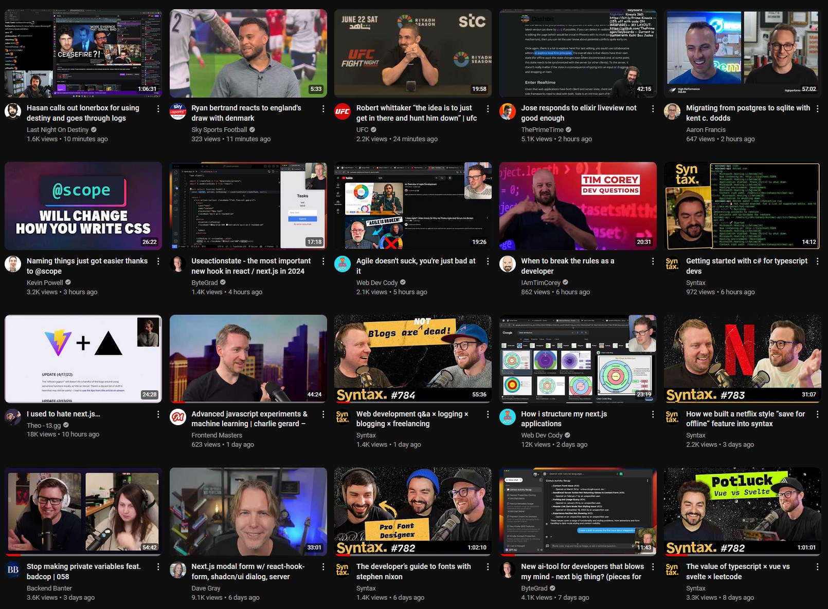 subscription feed with blocktube