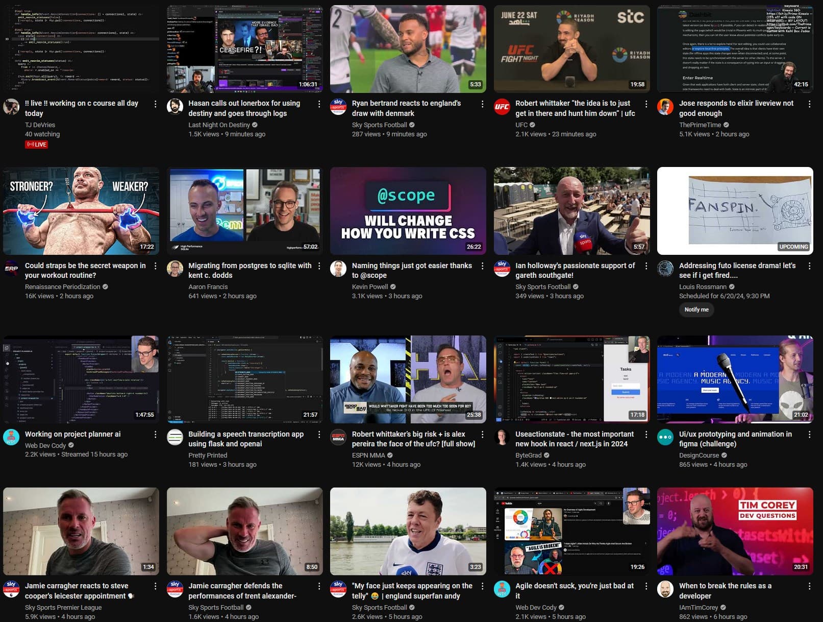 subscription feed without blocktube