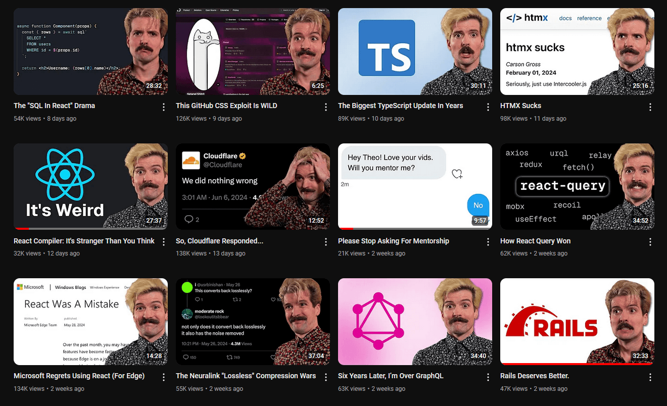 examples of annoying youtube clickbait before the extension